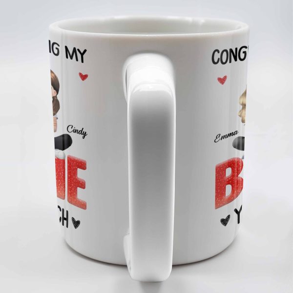 Congrats On Being My Bestie, Two Animated Girls Design - Personalized Custom Coffee Mug - BST464_MG Congrats On Being My Bestie, Two Animated Girls Design - Personalized Custom Coffee Mug - BST464_MG
