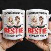 Congrats On Being My Bestie, Two Animated Girls Design - Personalized Custom Coffee Mug - BST464_MG Congrats On Being My Bestie, Two Animated Girls Design - Personalized Custom Coffee Mug - BST464_MG
