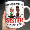 Congrats On Being My Bestie, Two Animated Girls Design - Personalized Custom Coffee Mug - BST464_MG Congrats On Being My Bestie, Two Animated Girls Design - Personalized Custom Coffee Mug - BST464_MG