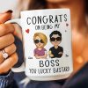 Congrats On Being My Boss - Personalized Mug Congrats On Being My Boss - Personalized Mug