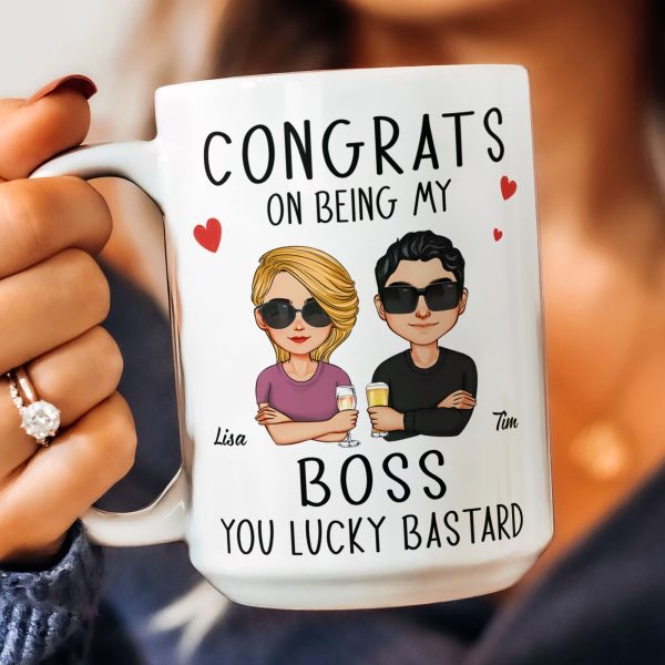 Congrats On Being My Boss - Personalized Mug Congrats On Being My Boss - Personalized Mug