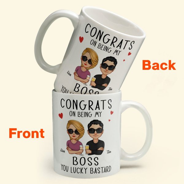 Congrats On Being My Boss - Personalized Mug Congrats On Being My Boss - Personalized Mug