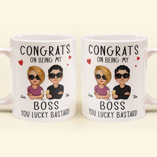 Congrats On Being My Boss - Personalized Mug Congrats On Being My Boss - Personalized Mug