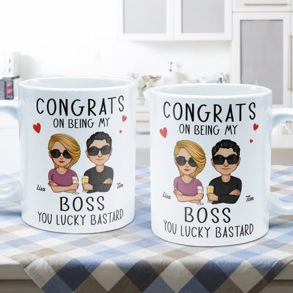 Congrats On Being My Boss - Personalized Mug Congrats On Being My Boss - Personalized Mug