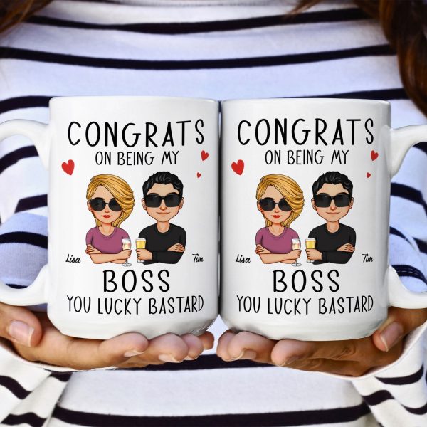 Congrats On Being My Boss - Personalized Mug Congrats On Being My Boss - Personalized Mug