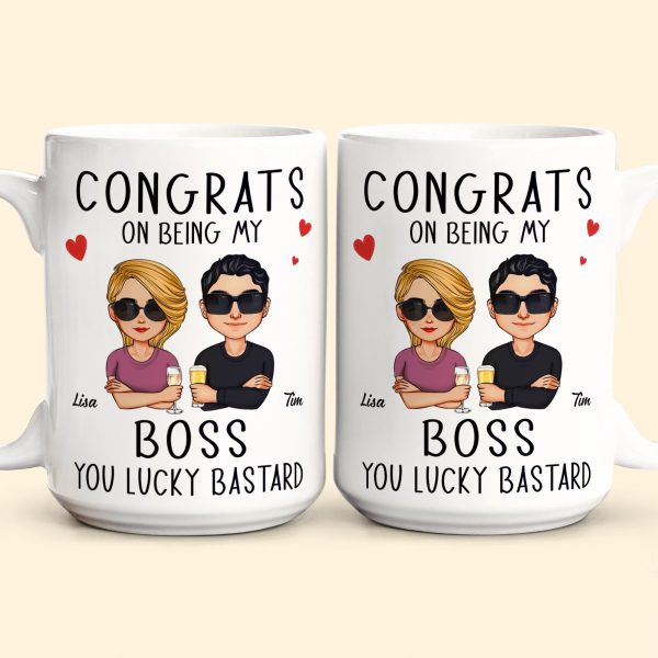 Congrats On Being My Boss - Personalized Mug Congrats On Being My Boss - Personalized Mug