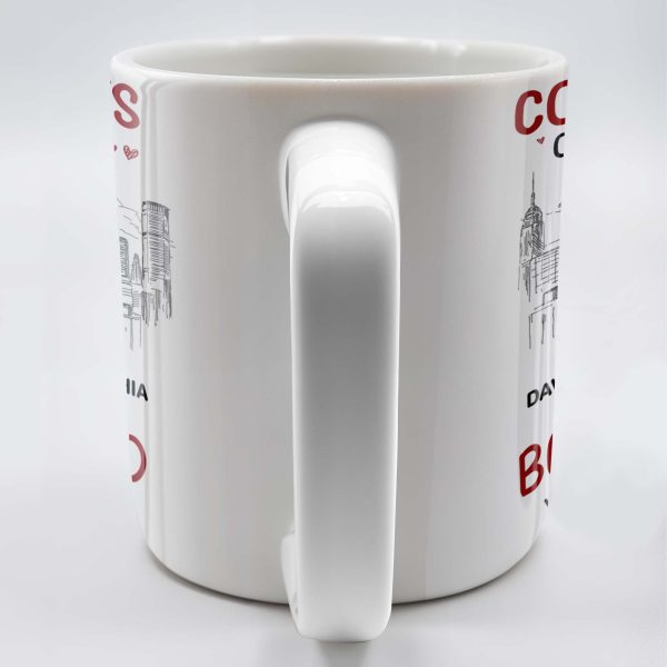 Congrats On Being My Boyfriend City Skyline Mug - Personalized Custom Coffee Mug - CPL274_MG