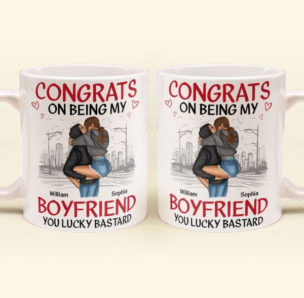 Congrats On Being My Boyfriend/Husband You Lucky - Personalized Mug Congrats On Being My Boyfriend/Husband You Lucky - Personalized Mug