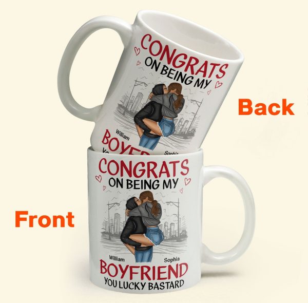 Congrats On Being My Boyfriend/Husband You Lucky - Personalized Mug Congrats On Being My Boyfriend/Husband You Lucky - Personalized Mug