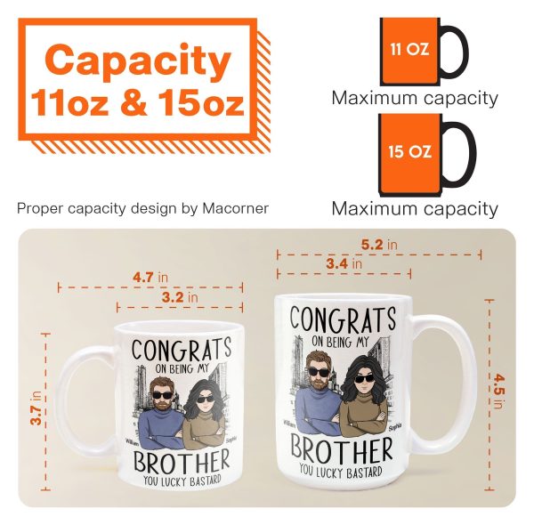 Congrats On Being My Brother - Personalized Mug - Ver 2 Congrats On Being My Brother - Personalized Mug - Ver 2
