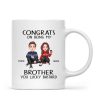 Congrats On Being My Brother Sister Cute Family Christmas Gift Personalized Mug Congrats On Being My Brother Sister Cute Family Christmas Gift Personalized Mug