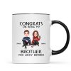 Congrats On Being My Brother Sister Cute Family Christmas Gift Personalized Mug Congrats On Being My Brother Sister Cute Family Christmas Gift Personalized Mug