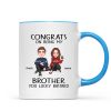 Congrats On Being My Brother Sister Cute Family Christmas Gift Personalized Mug Congrats On Being My Brother Sister Cute Family Christmas Gift Personalized Mug