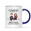 Congrats On Being My Brother Sister Cute Family Christmas Gift Personalized Mug Congrats On Being My Brother Sister Cute Family Christmas Gift Personalized Mug