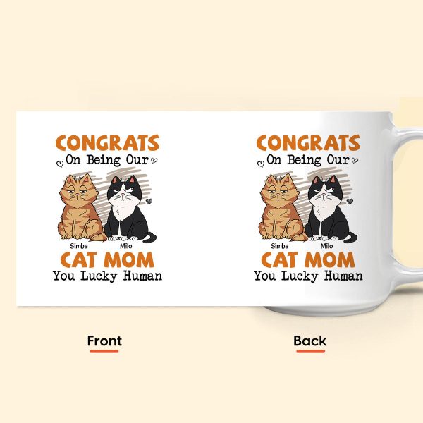 Congrats On Being My Cat Mom - Personalized Mug Congrats On Being My Cat Mom - Personalized Mug