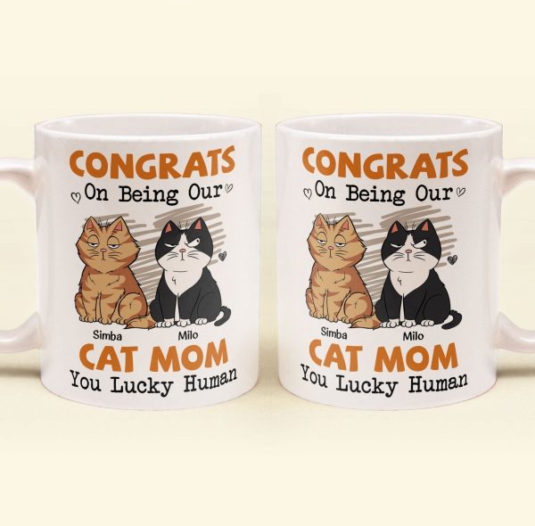 Congrats On Being My Cat Mom - Personalized Mug Congrats On Being My Cat Mom - Personalized Mug