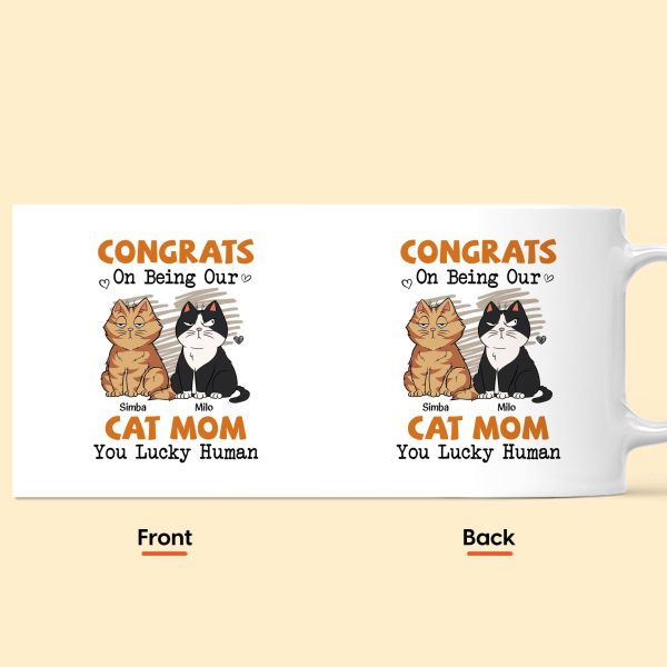 Congrats On Being My Cat Mom - Personalized Mug Congrats On Being My Cat Mom - Personalized Mug