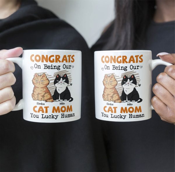 Congrats On Being My Cat Mom - Personalized Mug Congrats On Being My Cat Mom - Personalized Mug