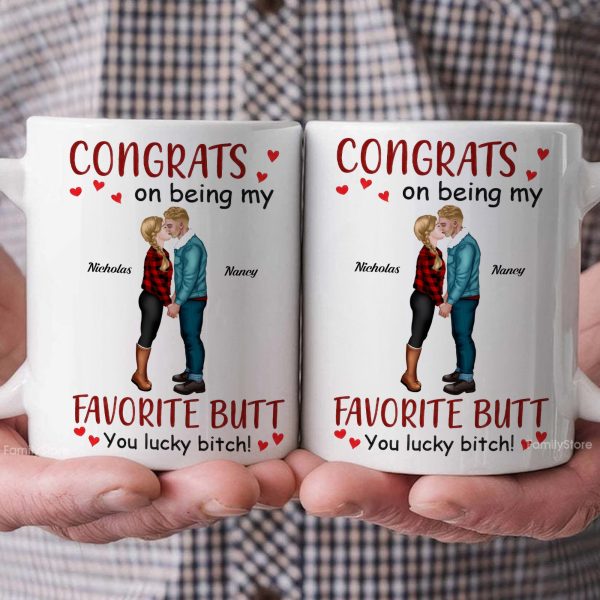 Congrats On Being My Favorite Butt - Personalized Ceramic Mug - Gift For Couple, Husband Wife - CL30 NH96 Congrats On Being My Favorite Butt - Personalized Ceramic Mug - Gift For Couple, Husband Wife - CL30 NH96