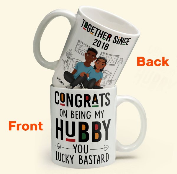 Congrats On Being My Hubby - Personalized Mug Congrats On Being My Hubby - Personalized Mug