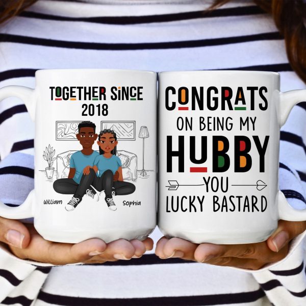Congrats On Being My Hubby - Personalized Mug Congrats On Being My Hubby - Personalized Mug