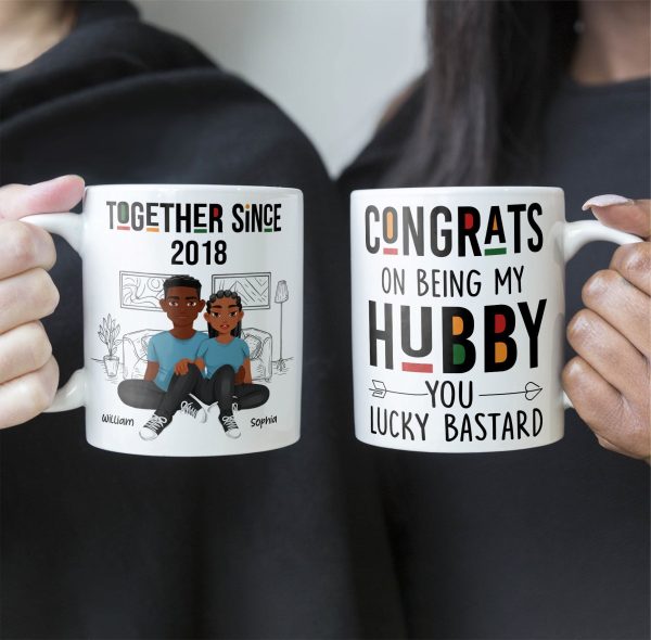 Congrats On Being My Hubby - Personalized Mug Congrats On Being My Hubby - Personalized Mug