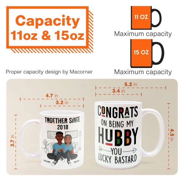 Congrats On Being My Hubby - Personalized Mug Congrats On Being My Hubby - Personalized Mug