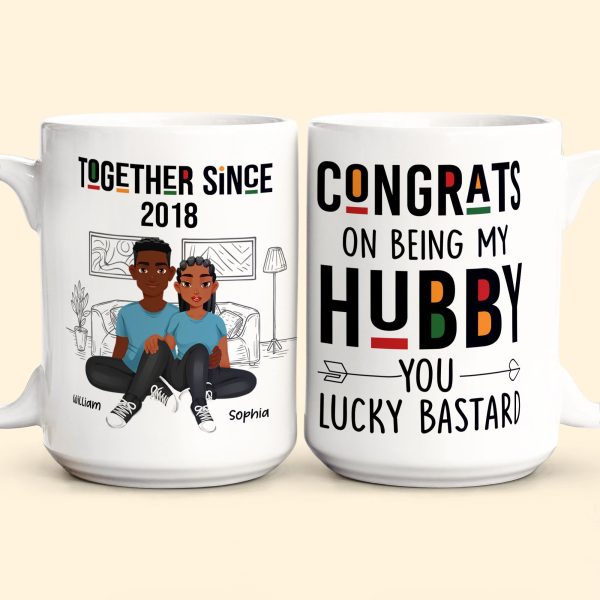 Congrats On Being My Hubby - Personalized Mug Congrats On Being My Hubby - Personalized Mug