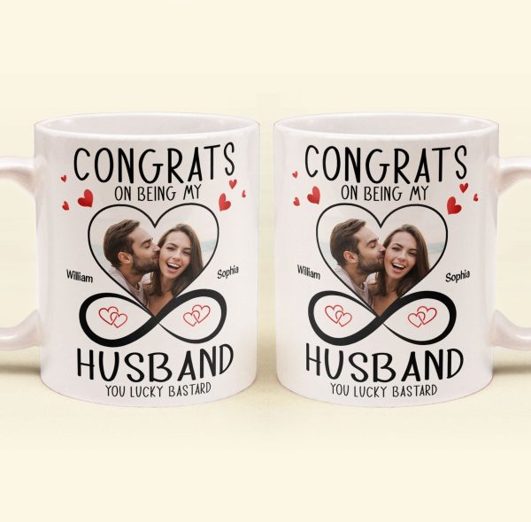 Congrats On Being My Husband - Personalized Photo Mug Congrats On Being My Husband - Personalized Photo Mug
