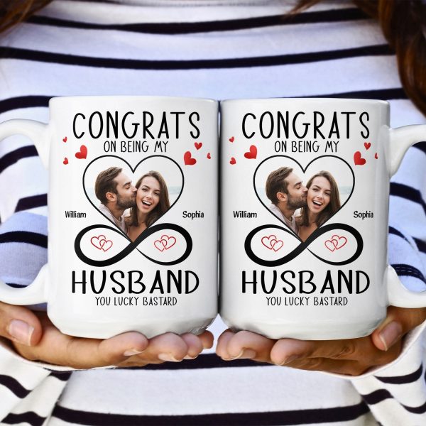 Congrats On Being My Husband - Personalized Photo Mug Congrats On Being My Husband - Personalized Photo Mug