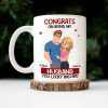 Congrats On Being My Husband Animate Hugging Couple - Personalized Mug Congrats On Being My Husband Animate Hugging Couple - Personalized Mug