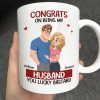 Congrats On Being My Husband Animate Hugging Couple - Personalized Mug Congrats On Being My Husband Animate Hugging Couple - Personalized Mug