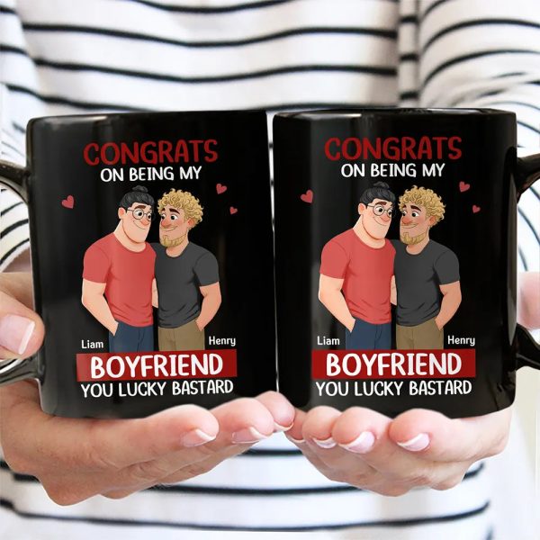 Congrats On Being My Husband Animate Hugging Couple - Personalized Mug Congrats On Being My Husband Animate Hugging Couple - Personalized Mug
