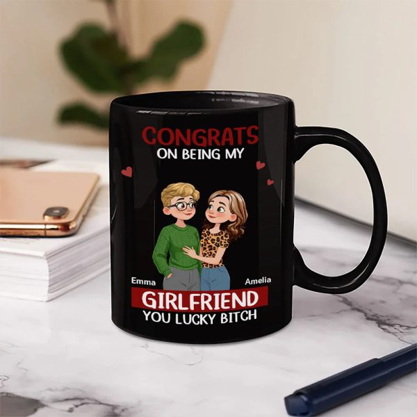 Congrats On Being My Husband Animate Hugging Couple - Personalized Mug Congrats On Being My Husband Animate Hugging Couple - Personalized Mug