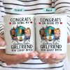 Congrats On Being My Husband Camping - Anniversary, Vacation, Funny Gift For Couples, Family - Personalized Mug