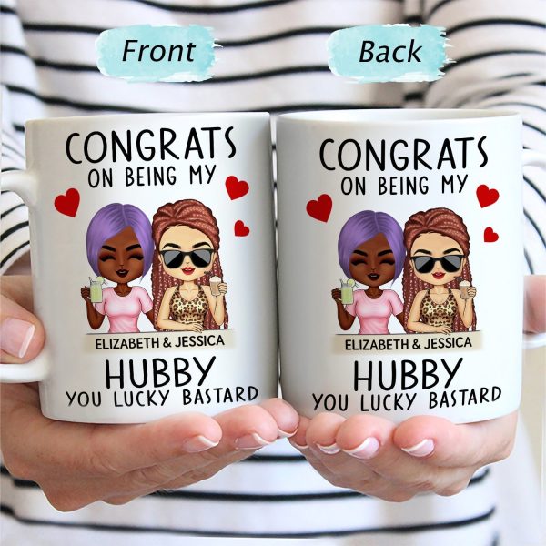 Congrats On Being My Husband Chibi - Anniversary, Vacation, Funny Gift For Couples, Family - Personalized Custom Mug Congrats On Being My Husband Chibi - Anniversary, Vacation, Funny Gift For Couples, Family - Personalized Custom Mug