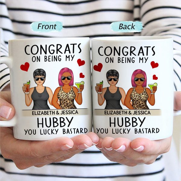 Congrats On Being My Husband Family - Anniversary, Vacation, Funny Gift For Couples - Personalized Mug Congrats On Being My Husband Family - Anniversary, Vacation, Funny Gift For Couples - Personalized Mug