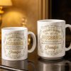 Congrats On Being My Husband, Floral Designs - Personalized Custom Coffee Mug - HSB086_MG Congrats On Being My Husband, Floral Designs - Personalized Custom Coffee Mug - HSB086_MG