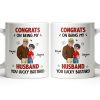 Congrats On Being My Husband, Hearts and Couple Design - Personalized Custom Coffee Mug - CPL1338_MG Congrats On Being My Husband, Hearts and Couple Design - Personalized Custom Coffee Mug - CPL1338_MG