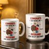 Congrats On Being My Husband, Hearts and Couple Design - Personalized Custom Coffee Mug - CPL1338_MG Congrats On Being My Husband, Hearts and Couple Design - Personalized Custom Coffee Mug - CPL1338_MG