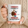 Congrats On Being My Husband, Hearts and Couple Design - Personalized Custom Coffee Mug - CPL1338_MG Congrats On Being My Husband, Hearts and Couple Design - Personalized Custom Coffee Mug - CPL1338_MG