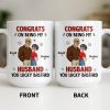 Congrats On Being My Husband, Hearts and Couple Design - Personalized Custom Coffee Mug - CPL1338_MG Congrats On Being My Husband, Hearts and Couple Design - Personalized Custom Coffee Mug - CPL1338_MG