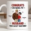 Congrats On Being My Husband, Hearts and Couple Design - Personalized Custom Coffee Mug - CPL1338_MG Congrats On Being My Husband, Hearts and Couple Design - Personalized Custom Coffee Mug - CPL1338_MG