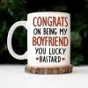 Congrats On Being My Husband Kissing Couple - Anniversary, Vacation, Funny Gift For Couples, Family - Personalized Mug Congrats On Being My Husband Kissing Couple - Anniversary, Vacation, Funny Gift For Couples, Family - Personalized Mug