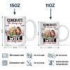 Congrats On Being My Husband Wife 3D Effect Couple - Personalized Mug Congrats On Being My Husband Wife 3D Effect Couple - Personalized Mug
