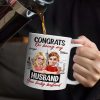 Congrats On Being My Husband Wife 3D Effect Couple - Personalized Mug Congrats On Being My Husband Wife 3D Effect Couple - Personalized Mug