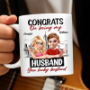 Congrats On Being My Husband Wife 3D Effect Couple - Personalized Mug Congrats On Being My Husband Wife 3D Effect Couple - Personalized Mug