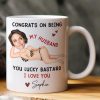 Congrats On Being My Husband You Lucky Bastard - Funny Anniversary Gift, Valentine's Day Gifts - Personalized Photo Mug Congrats On Being My Husband You Lucky Bastard - Funny Anniversary Gift, Valentine's Day Gifts - Personalized Photo Mug
