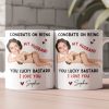 Congrats On Being My Husband You Lucky Bastard - Funny Anniversary Gift, Valentine's Day Gifts - Personalized Photo Mug Congrats On Being My Husband You Lucky Bastard - Funny Anniversary Gift, Valentine's Day Gifts - Personalized Photo Mug