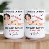Congrats On Being My Husband You Lucky Bastard - Funny Anniversary Gift, Valentine's Day Gifts - Personalized Photo Mug Congrats On Being My Husband You Lucky Bastard - Funny Anniversary Gift, Valentine's Day Gifts - Personalized Photo Mug